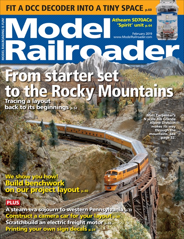 Model Railroader February 2019