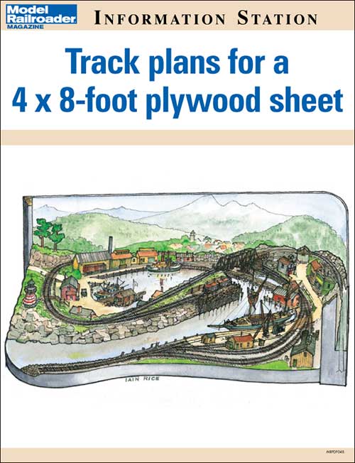 Track plans for a 4x8-foot plywood sheet