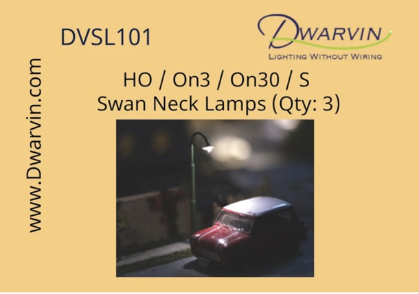 Swan Neck Lamps HO - 3pk