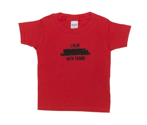 Kids' Plays with Trains Tee - 2T-4T