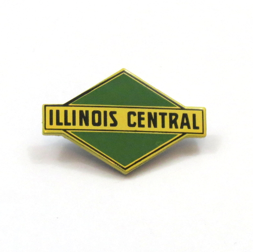 Illinois Central Orange Green Pin