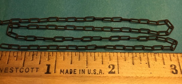 Miniature Black Chain - 6 Links Per Inch