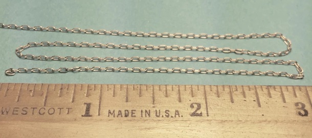 Miniature Silver Chain - 15 Links Per Inch