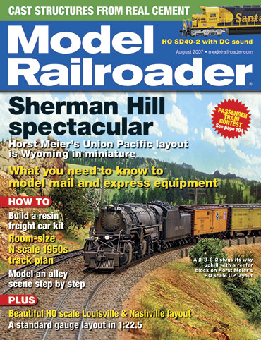 Model Railroader August 2007