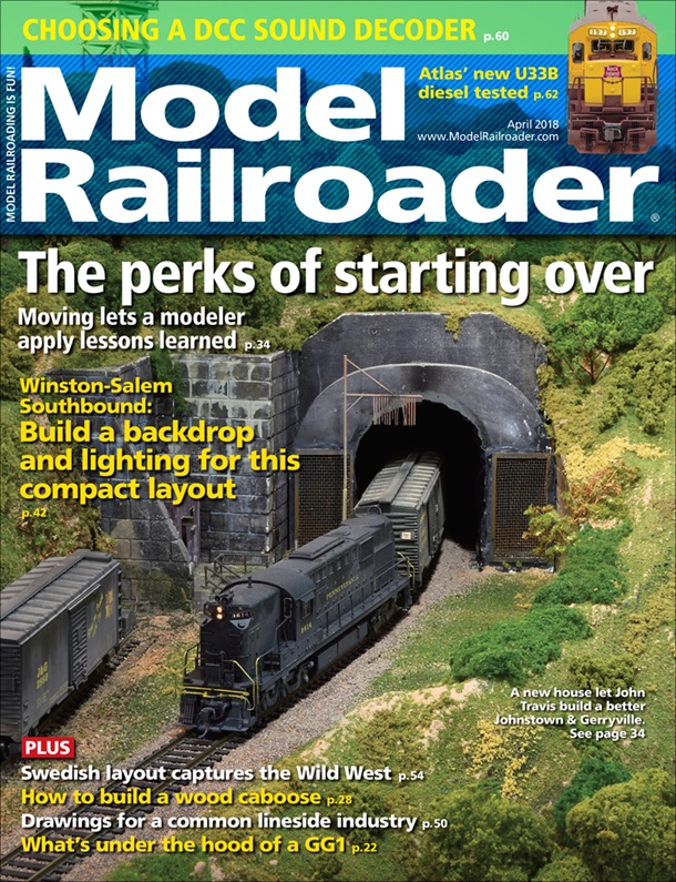 Model Railroader April 2018