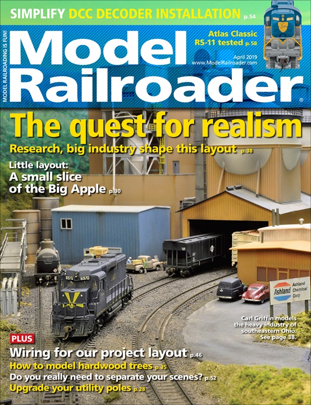 Model Railroader April 2019