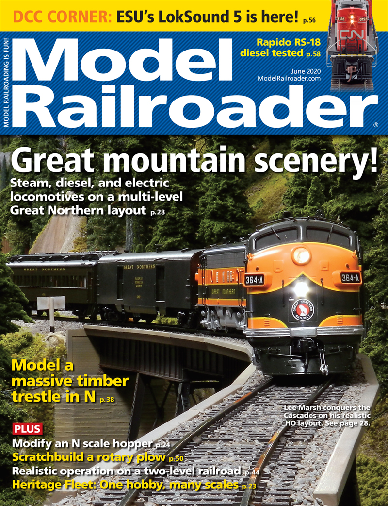 Model Railroader Magazine February 2020 Updating a scenic gem 