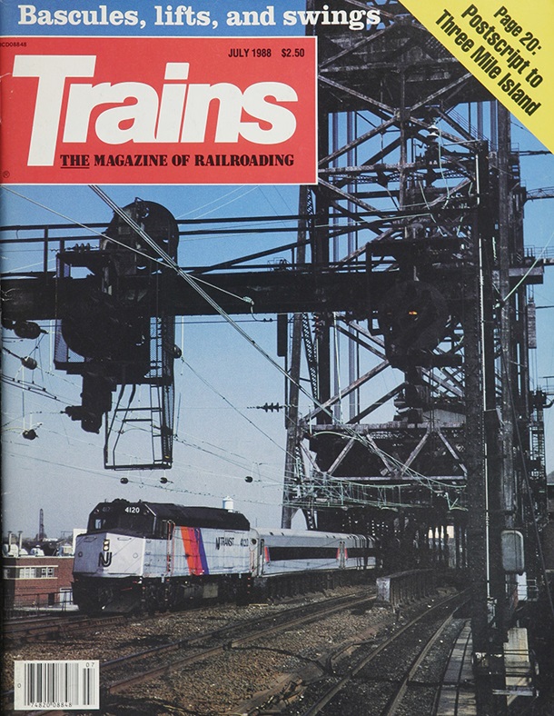 TRAINS July 1988