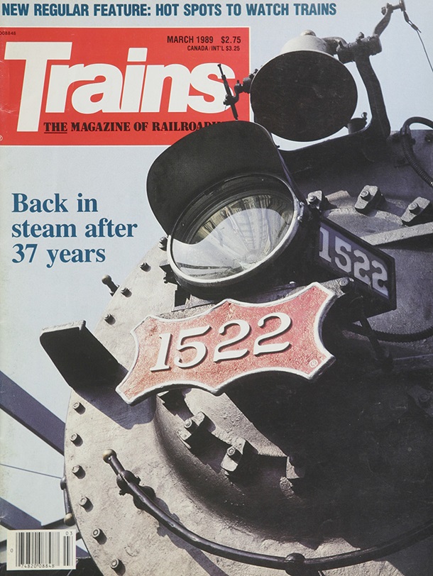 TRAINS March 1989