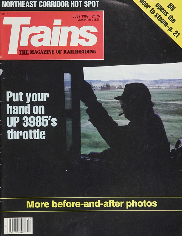 TRAINS July 1989