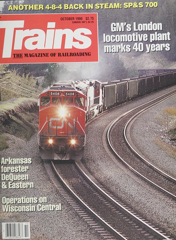 TRAINS October 1990