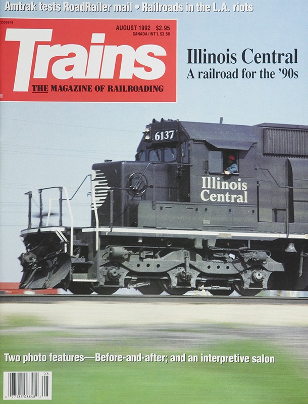 TRAINS August 1992