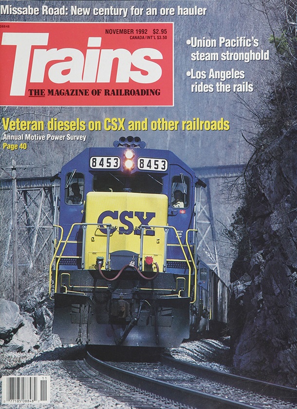 TRAINS November 1992
