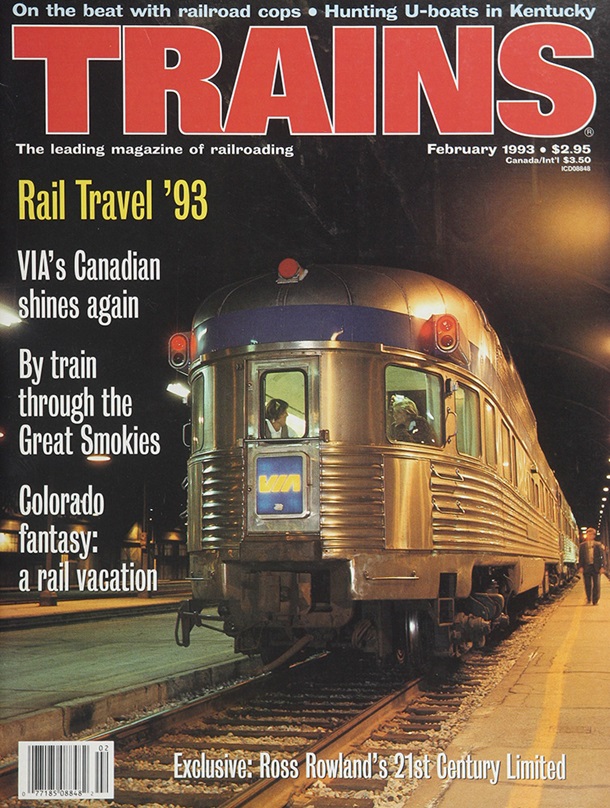 TRAINS February 1993