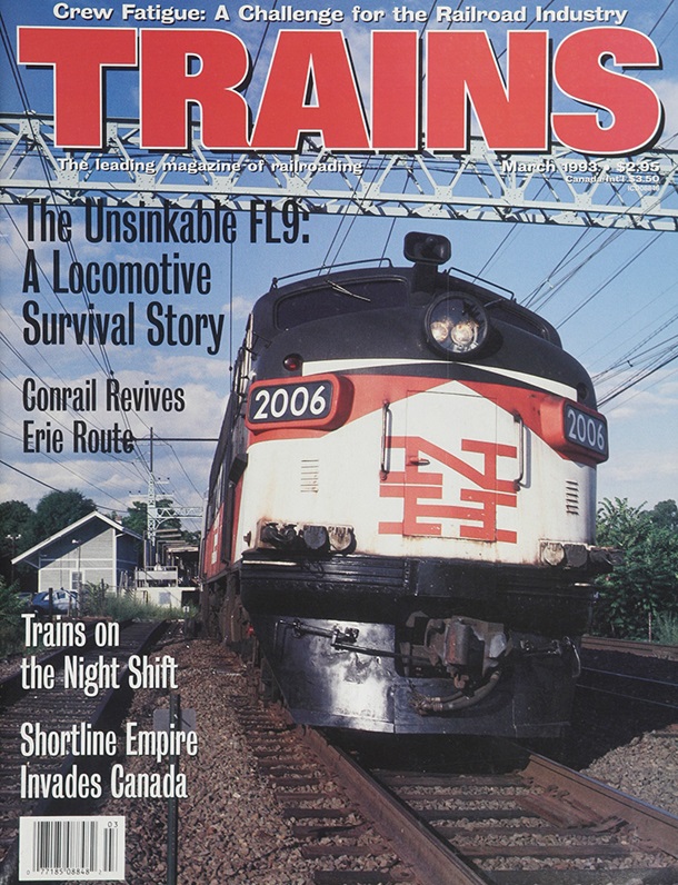 TRAINS March 1993