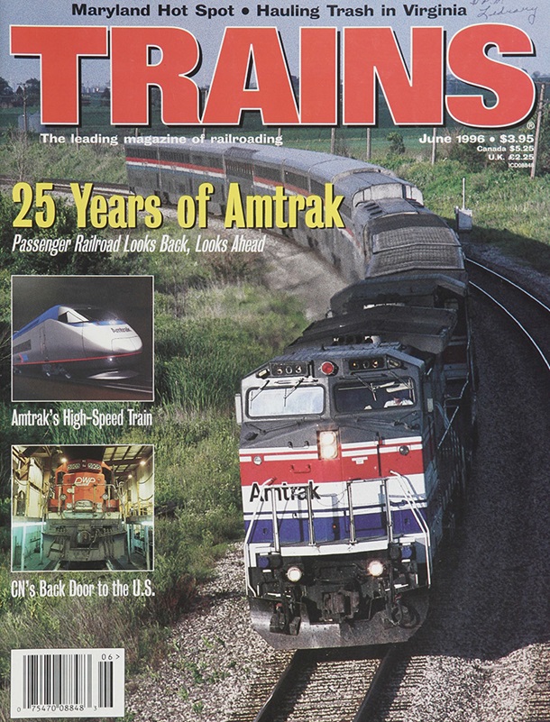 TRAINS June 1996