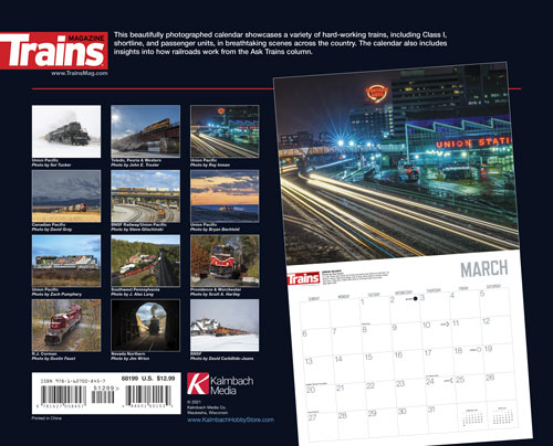 Trains Across America 2022 Calendar - Kalmbach Hobby Store