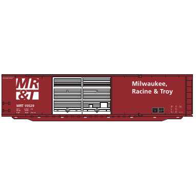 Milwaukee Racine & Troy 50' N Scale Boxcar - Limited Edition