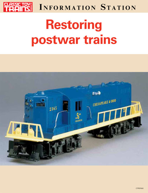 Restoring postwar trains 