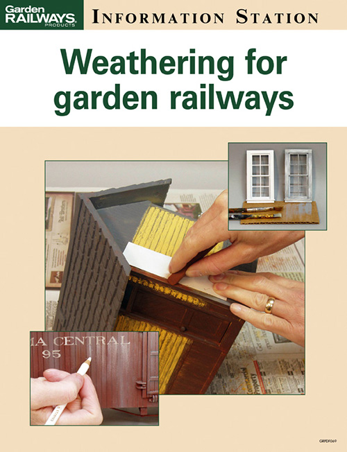 Weathering techniques for garden railways