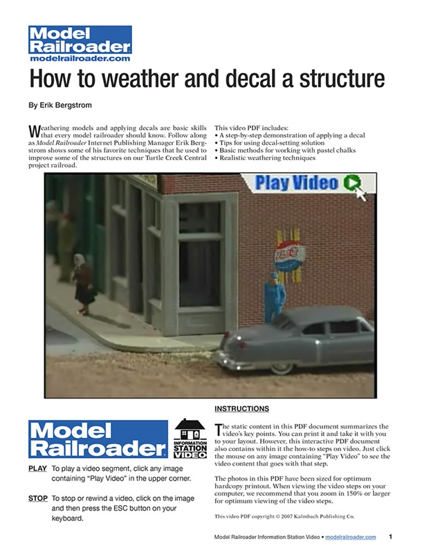 How to weather and decal a structure