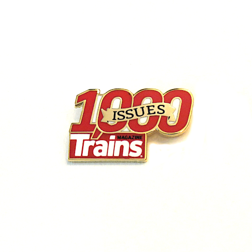 Trains 1000th Issue Pin