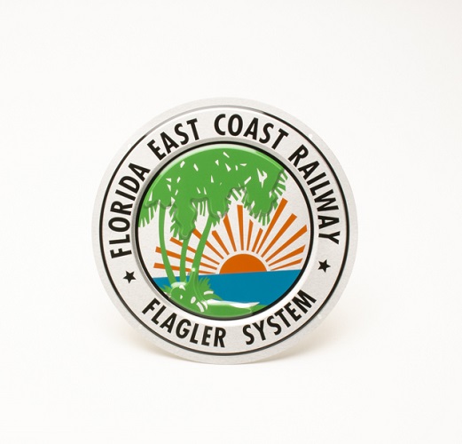Florida East Coast Railway Metal Sign