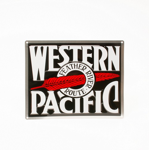 Western Pacific Metal Sign
