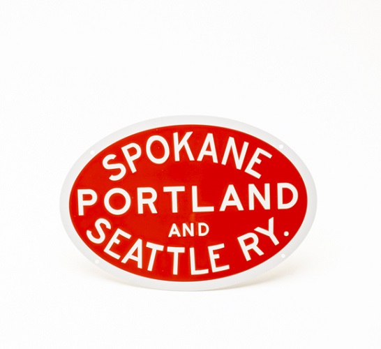 Spokane Portland and Seattle Railway Metal Sign