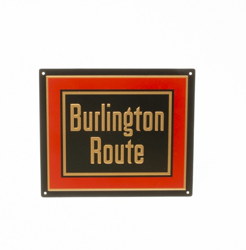 Burlington Route Metal Sign