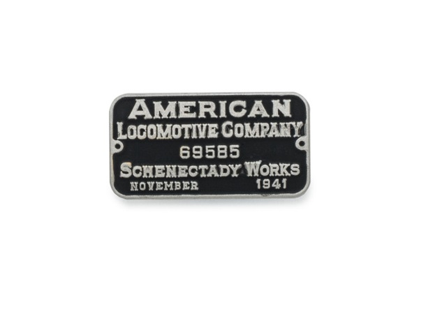 American Locomotive Builder's Plate Pin