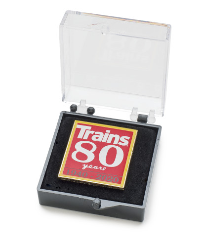 Trains 80th Anniversary Pin