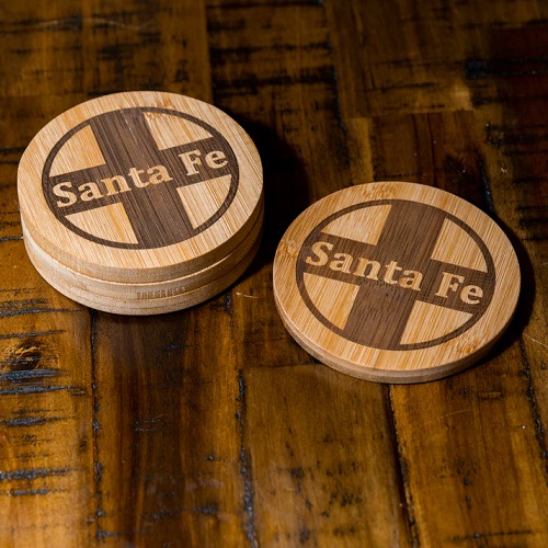 Santa Fe Bamboo Coaster Set