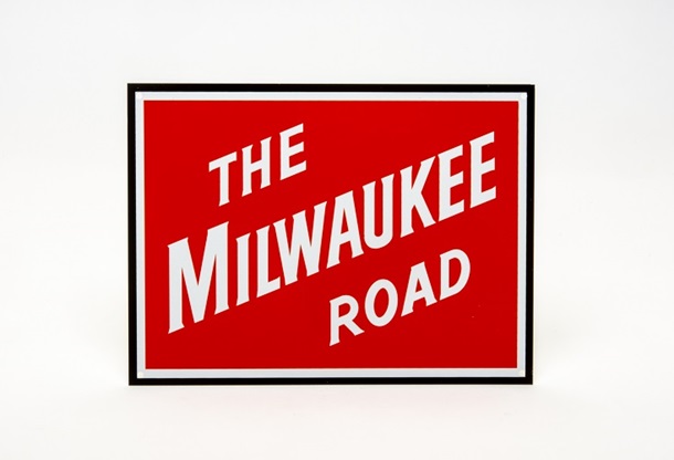 Milwaukee Road Metal Sign