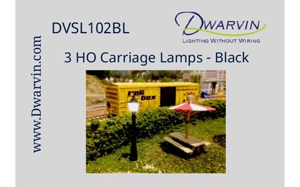 Carriage Lamps HO - 3pk