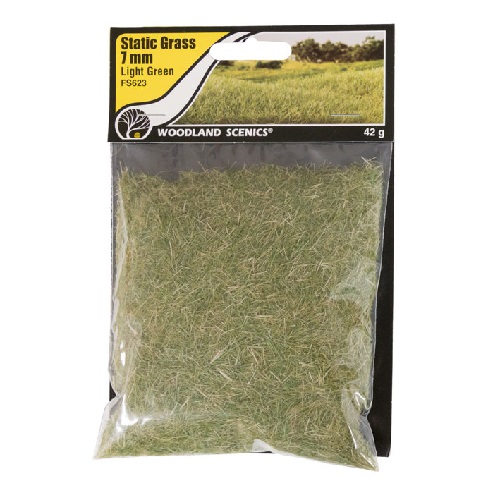 Light Green Static Grass - 7mm