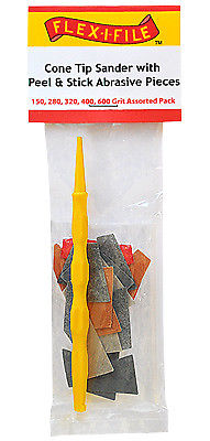 Cone Tip Sander w/ Peel & Stick Abrasive Pieces