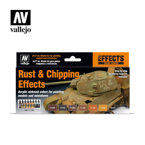 Vallejo Rust & Chipping Effects - Set of 8