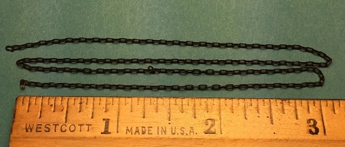 Miniature Black Chain - 15 Links Per Inch