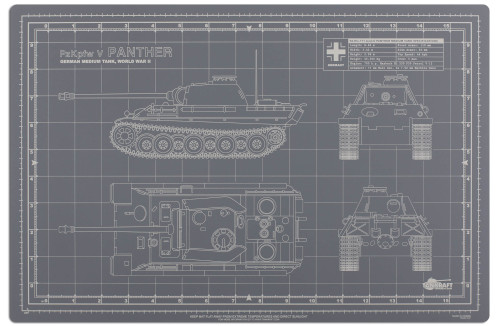 Tankraft Panther Tank Model Builder's Cutting Mat - 12x18
