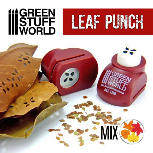 Miniature Leaf Punch - Red