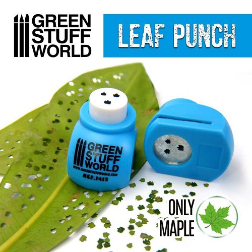 Miniature Leaf Punch - Medium Blue