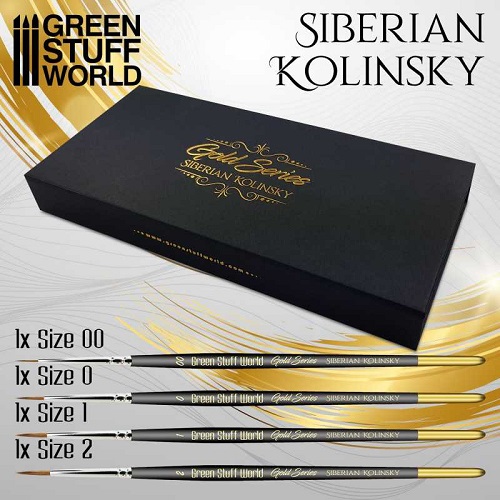 Premium Kolinsky Brush Set - Gold Series