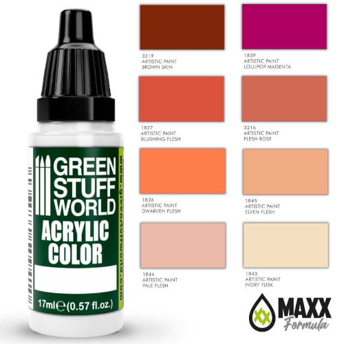 Green Stuff World Acrylic Paint - Flesh Colors