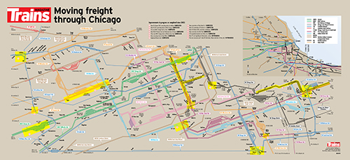 Moving Freight Through Chicago Poster
