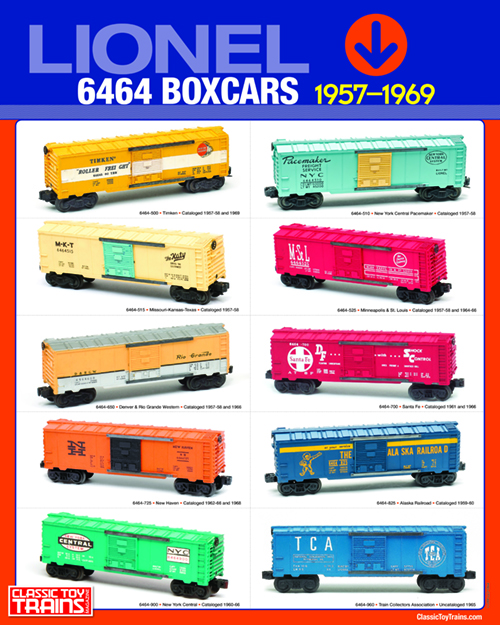 Lionel 6464 Boxcar Print - 1957-1969