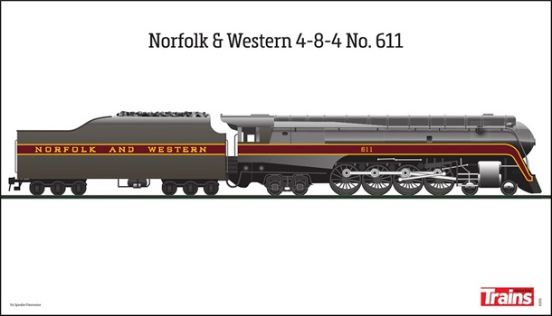 Norfolk & Western 611 Poster