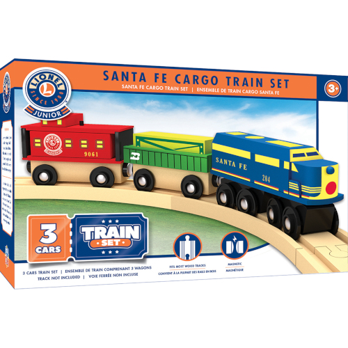 Lionel Collector's Santa Fe Engine and Cargo Wood Train Set