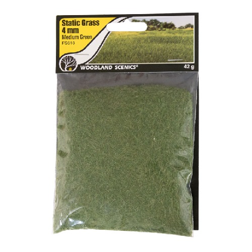 Medium Green Static Grass - 4mm