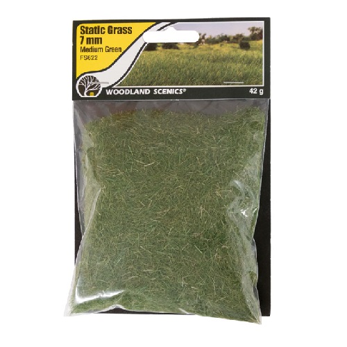 Medium Green Static Grass - 7mm